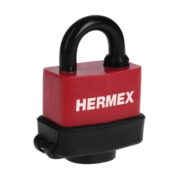 HERMEX CMR-50 Műanyag bevonatú laminált lakat, 50 mm, 3 kulcs (43368) Biztonságos fizetés