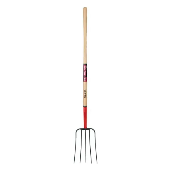 Azonnali szállítás TRU PRO BPJ-5E 5 Ágú acél trágyavilla kőrisfa nyéllel, 23/154 cm (30314)