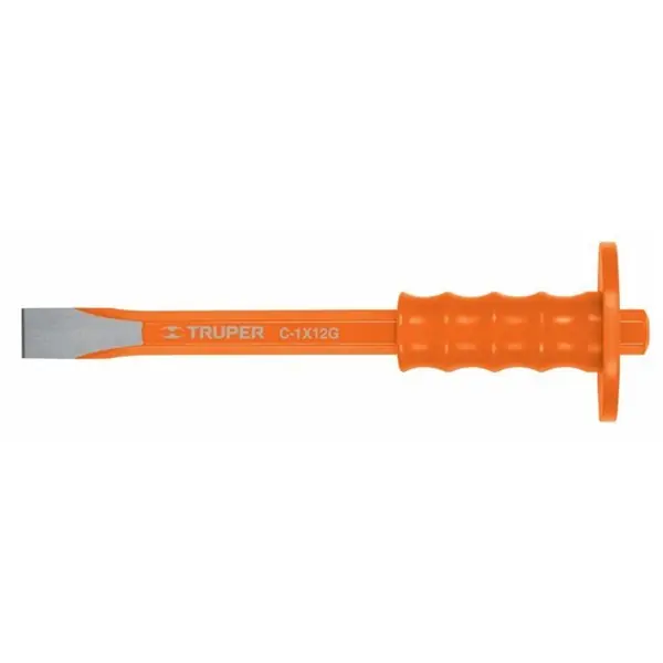 Expressz kézbesítés TRUPER C-1X12G Hidegvágó véső kézvédővel, 30 cm / 25 mm (12181)
