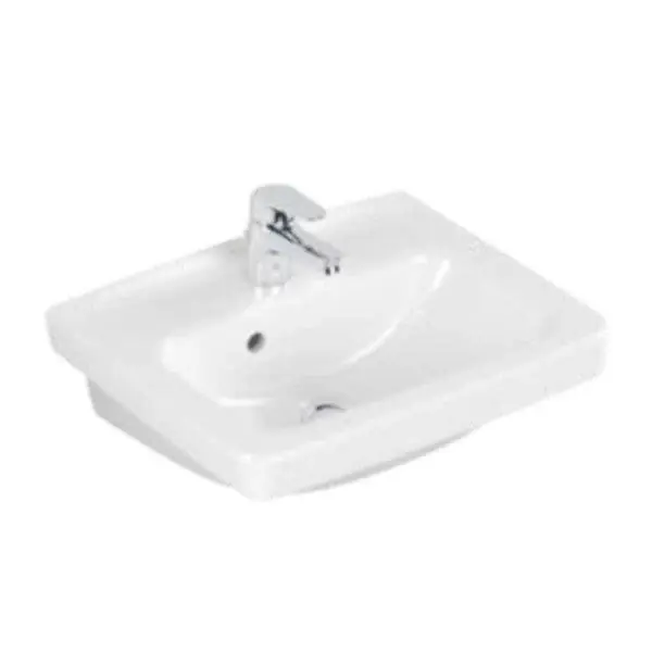 Akciós ár Alföldi Optic mosdó 60x47 cm 1 furattal középen ( 7039-6001 )
