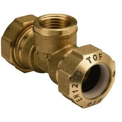 Legjobb ár KPE csatlakozó réz T-idom 25-3/4"-25 mm