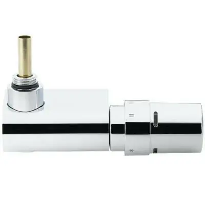 Danfoss VHX-Mono Szett törölközőszárítós radiátorhoz, sarok, RAX érzékelővel, króm (013G4285) Újdonság