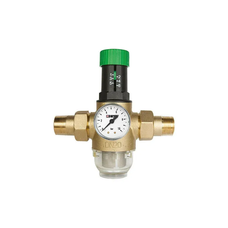 Bestseller HERZ víznyomás csökkentő sárgaréz kupakkal 3/4" PN16 70C° -ig