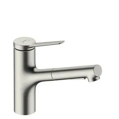 Hansgrohe Zesis M33 konyhai csaptelep 150, kihúzható kifolyó, 2jet, rozsdamentes acél hatású ( 74800800 ) Kedvezmény