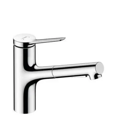 Biztonságos vásárlás Hansgrohe Zesis M33 konyhai csaptelep 150, kihúzható kifolyó, 2jet, sBox ( 74803000 )