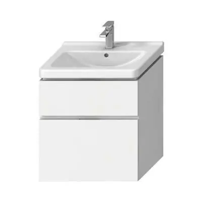 Jika Cubito-N alsószekrény 65 cm-es kézmosóhoz, 2 fiókkal, fényes fehér, 64x46,7x68,3 cm ( H40J4244025001 ) Alacsony ár