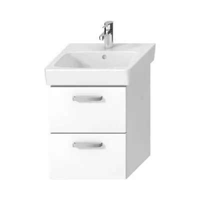 Jika Lyra Plus alsószekrény 50 cm-es mosdóhoz, 2 fiókkal, fehér, 43,9x40,1x55 cm (H40J3824023001) Legkelendőbb