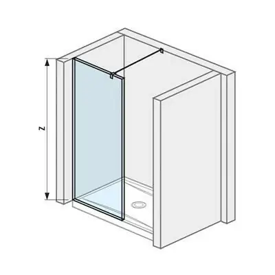 Vedd meg most Jika Cubito Pure 80 üvegfal oldalfalhoz, rögzítő profillal és támasszal, 78,4x200 cm (H2684200026681)
