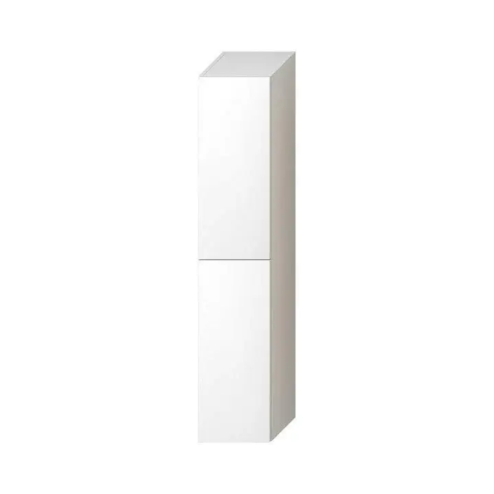 Jika Mio-N magas szekrény, 2 ajtóval B/J, 5 polccal (1 fix, 4 üveg), fehér/front fényes lakk ( H43J7122305001 ) Outlet