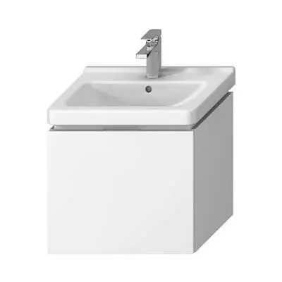 Jika Cubito-N alsószekrény 55 cm-es kézmosóhoz, 1 fiókkal, fényes fehér, 54x39,9x48 cm ( H40J4223015001 ) Kiárusítás