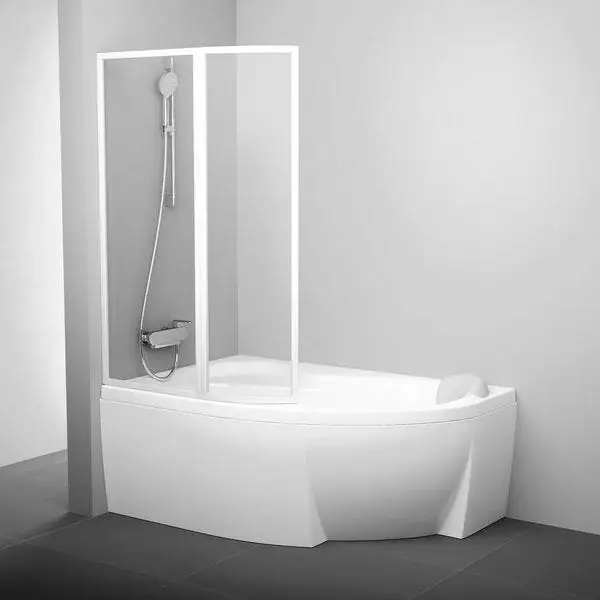 Újdonság RAVAK VSK2 Rosa kádparaván 150 transparent balos ( 76L80100Z1 )