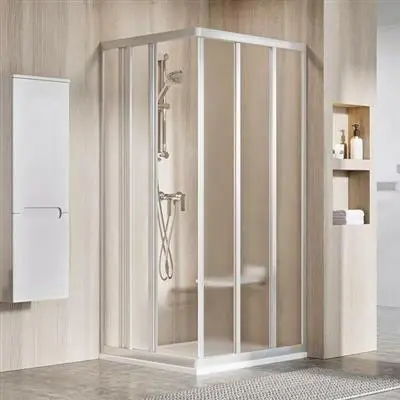 Prémium Ravak ASRV3-80 198 zuhanykabin, szatén + Transparent üveg ( 15V40UR2Z1 )