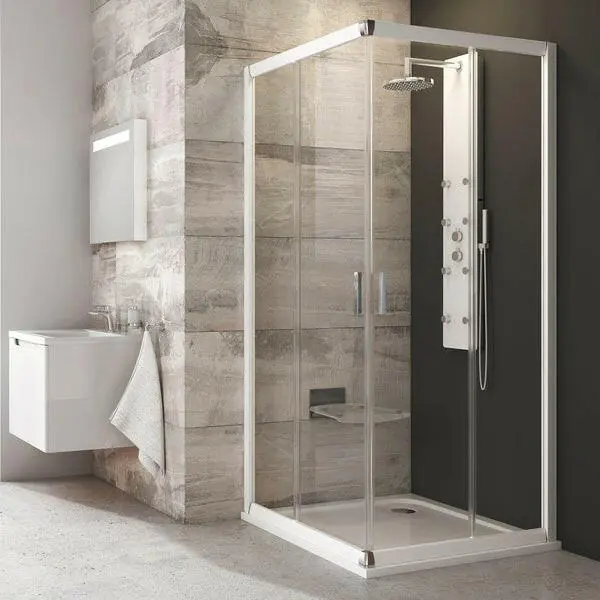 Outlet Ravak BLRV2-90 zuhanykabin szatén + grape ( 1LV70U00ZG )