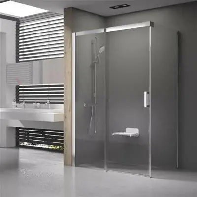 Prémium Ravak MSDPS 100/100 zuhanykabin balos fehér + transparent ( 0WLAA100Z1 )