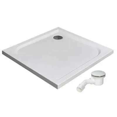 Expressz szállítás Radaway Delos C zuhanytálca 90x90 cm akril, lapos, ST90 szifonnal SDC0909-01