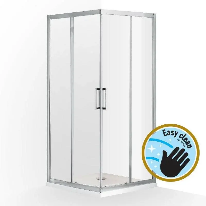 Wellis Apollo 90 két tolóajtós szögletes kabin Easy Cleannel, 90x90x190 cm (WC00474) Kedvezményes ár