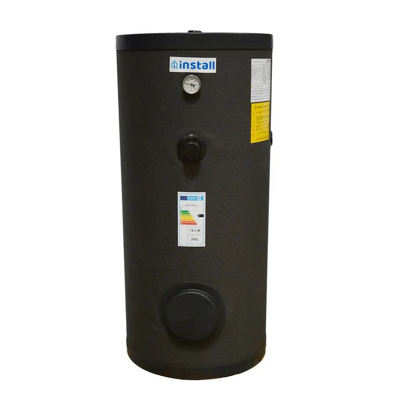 Install Watex indirekt tároló, 200 liter, PU szigeteléssel, (hőcserélő 1 m2) ( INS-SW-N0200-1 ) Gyors kiszállítás