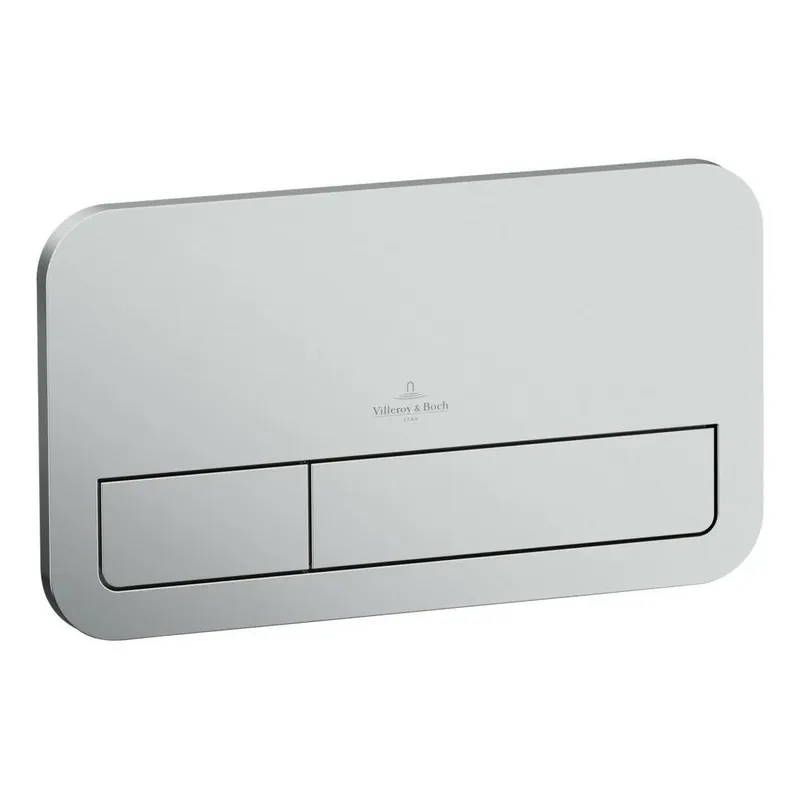 Villeroy&Boch ViConnect nyomólap 200S, Dual flush, matt króm (92249069) Újdonság