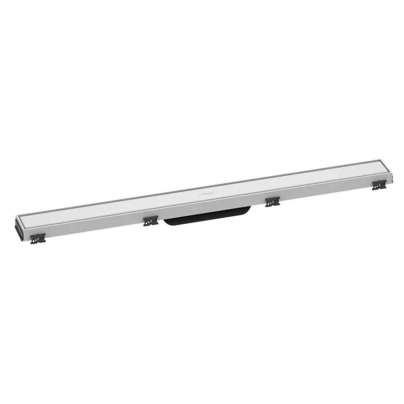 Vedd meg online Hansgrohe RainDrain Match zuhanylefolyó színkészlet 90 cm, állítható magasságú keret, matt fehér (56040700)