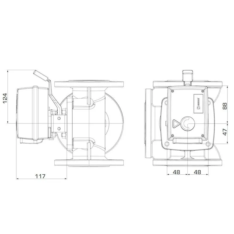 Népszerű ESBE 96 230VAC 15NM 240s állítómotor