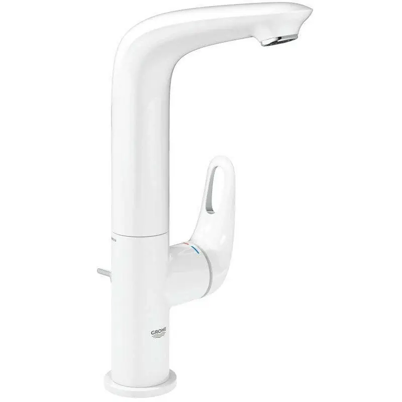 Korlátozott ajánlat Grohe Eurostyle mosdó csaptelep magas fehér húzórudas leeresztőgarnitúra (23569LS3) - kifutó