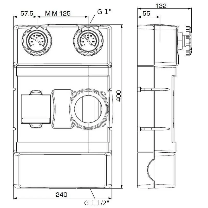 Gyors szállítás ESBE GDF111 1" direkt köri keringető egység 180mm PN6 sziv.nélkül (61200100)