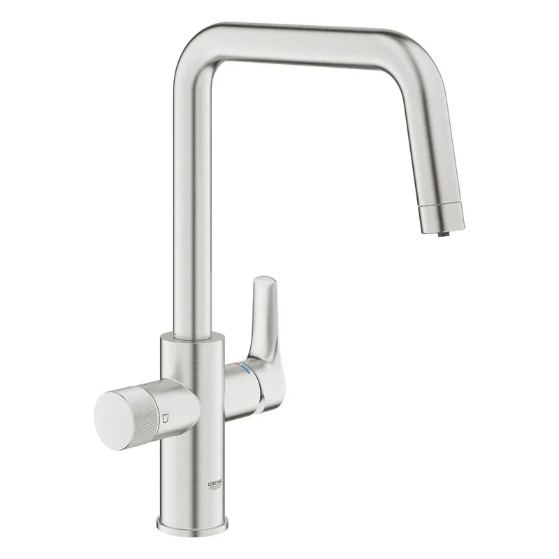 Grohe Blue Pure Eurosmart U-kifolyós vízszűrős csaptelep, szín: SuperSteel (30583DC0) Akció
