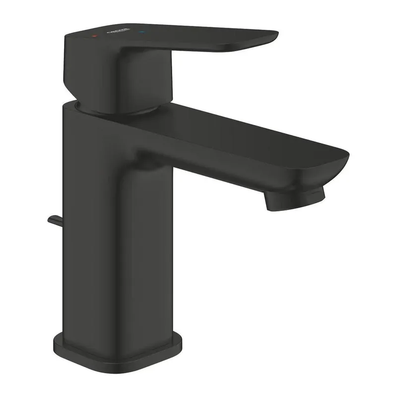 Grohe Cubeo mosdó csaptelep, húzórudas leeresztővel, hidegindítás, S-es méret, matt fekete (1017302430) Végkiárusítás