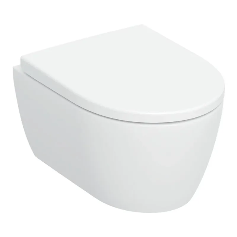 Geberit iCon fali wc készlet, mélyöblítésű, zárt forma, TurboFlush, Compact kiv. WC-ülőkével (503.049.JT.1) Azonnali szállítás