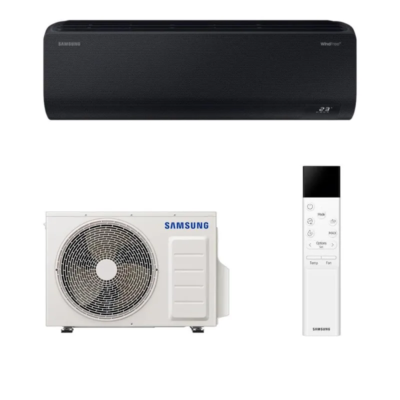 Samsung WindFree Avant Black mono split klíma szett 2.5 kW (AR70F09C1ABNEU+AR70F09C1AWXEU) Legkelendőbb