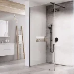 Exkluzív ajánlat Ravak Walk In Wall szett - 150 zuhanykabin fekete+transparent, 1 merevítővel (GW9WP030SZ1)