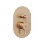 RAVAK Espirit falba süllyesztett csaptelep, kétutas, belső egységgel, szálcsiszolt rose gold Kedvezmény