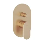 Kiárusítás RAVAK Eleganta falba süllyesztett csaptelep, kétutas, belső egységgel, szálcsiszolt rose gold