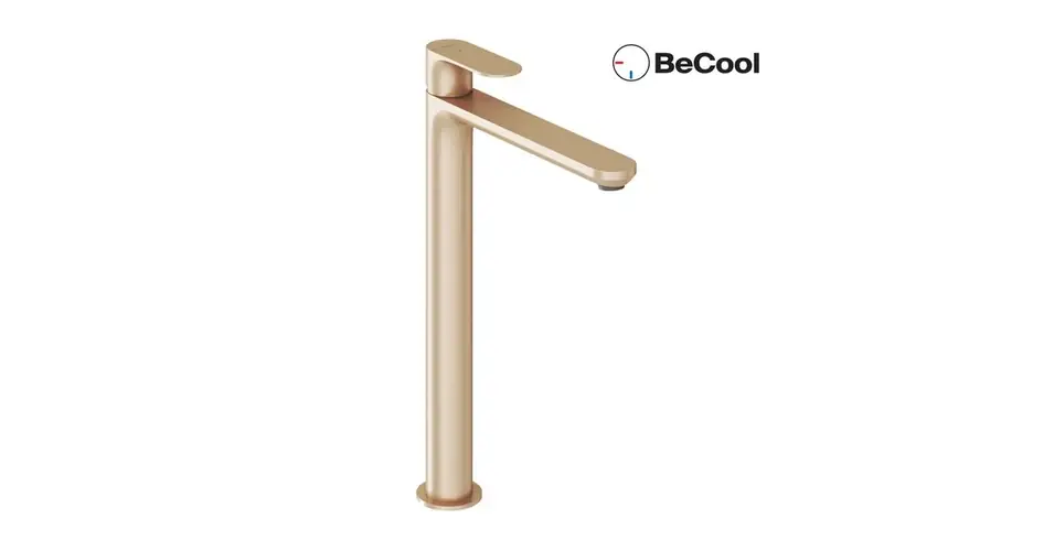 Kedvezményes ár RAVAK Eleganta álló mosdó csaptelep 335 mm BeCool, szálcsiszolt rose gold