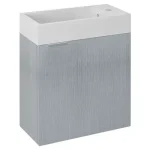 Legnépszerűbb SAPHO Latus IV mosdótartó szekrény, balos/jobbos, 49,5×50×24,5 cm, ezüst tölgy