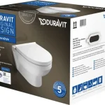 Végkiárusítás DURAVIT DuraStyle Basic öblítőperem nélküli Rimless fali WC-szett