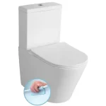 SAPHO Paco rimless monoblokkos WC, alsó/hátsó kifolyású, ülőke nélkül, 38×64 cm, duálgombos öblítőmechanikával Vedd meg online