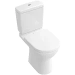 Csak ma VILLEROY & BOCH O.novo mélyöblítésű monoblokkos WC, álló, alpin fehér