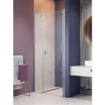 Korlátozott ajánlat RADAWAY Nes Brushed Nickel DWS I szálcsiszolt króm zuhanyajtó