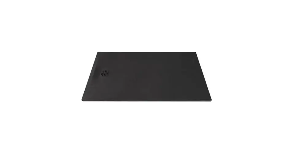 Biztonságos fizetés MARMY Basalto zuhanytálca - 70×140 selyem fekete (cavalli black)