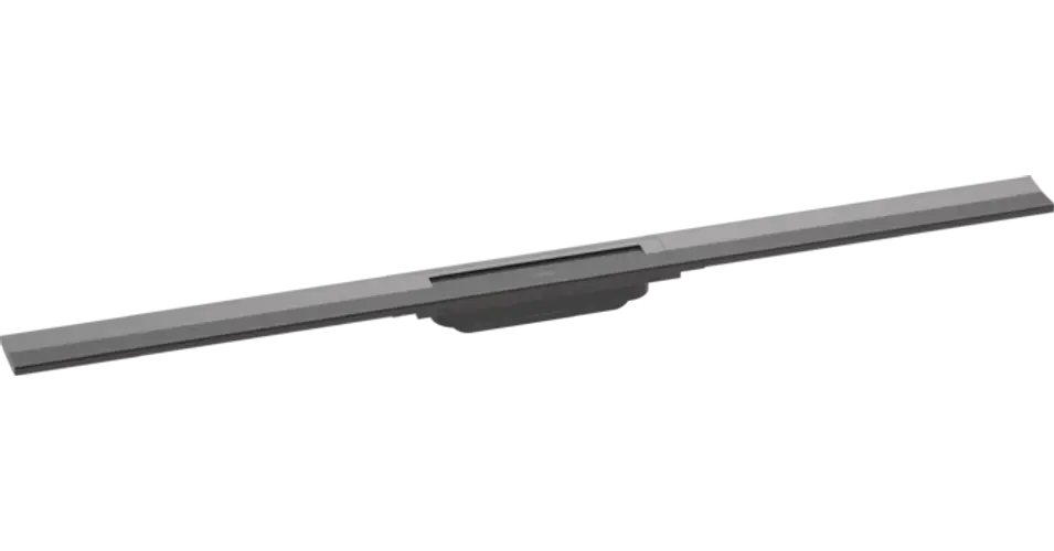 HANSGROHE RainDrain Flex zuhanylefolyó színkészlet 1000, méretre vágható, szálcsiszolt fekete króm Vásárlói kedvenc