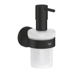 GROHE Essentials szappanadagoló, tartókonzollal, matt fekete Olcsóbb