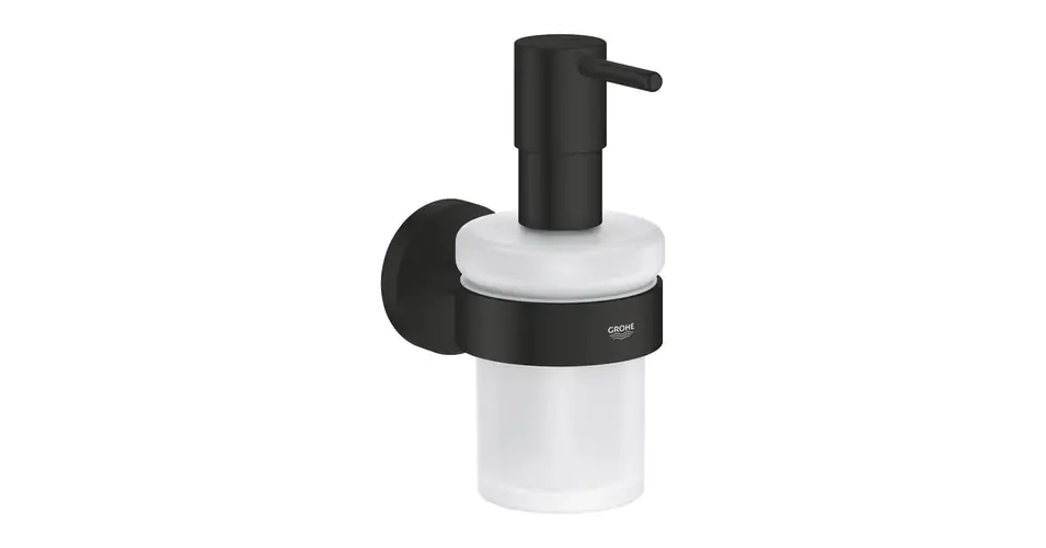 GROHE Essentials szappanadagoló, tartókonzollal, matt fekete Olcsóbb