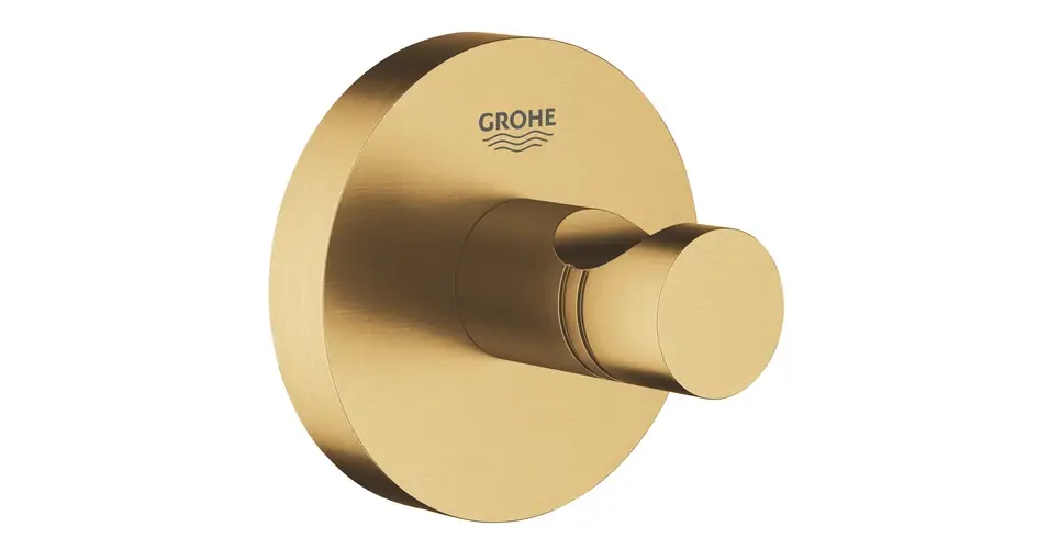 Biztonságos vásárlás GROHE Essentials fürdőköntös akasztó, brushed cool sunrise