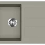 Kiárusítás EVIDO Cubo 45S gránit mosogató, 780×500 mm, platina