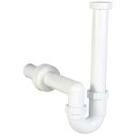 Prémium Csőszifon 6/4", egymedencés, leeresztőszelep nélkül, Ø40 mm-es elfolyással