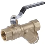 FERRO Herkules V17 típusú gömbcsap Y-típusú szennyszűrővel, acél karral 1/2" BB PN40 Legkelendőbb