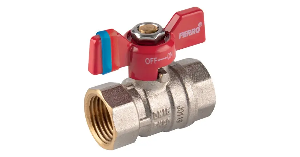 Kedvezmény FERRO F-Comfort golyóscsap pillangókarral 1" BB PN20