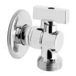 FERRO mosógép sarokcsap visszacsapó szeleppel és fém kezelőkarral 1/2"×3/4" Outlet