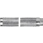 FERRO acélborítású flexibilis bekötőcső vízre (csaptelep bekötőcső) 1/2"×M10×1 rövid véggel 100 cm Népszerű